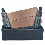 Crabtree & Evelyn Raw Instinct Rock Diffuser Set Lava Stones + Concentrated Oil