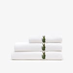 Lacoste Serviette de bain L Casual Taille 70 x 140 cm Blanc