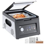 VEVOR Machine à Emballer Sous Vide à Chambre, Puissance Pompe à Vide 380 W, Machine Emballage Sous Vide Commerciale Compacte, Scellage 290 mm, pour Professionnel, Domestique, Aliments Humides, Viande