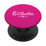 Bichette surnom cadeau fille femme couple Saint-Valentin PopSockets PopGrip Interchangeable