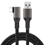 Métal-0.3m-Câble USB A vers USB C 10Gbps 5m 3A USB3.2 Gen1, Charge rapide pour Oculus Quest 1-2 Link VR, tran