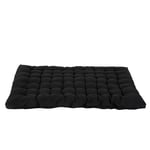 MEUBLE COSY Futon 2 Places Portable Matelas Pliable, 135x190x10cm, Noir