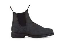 Blundstone Unisex #1308 Rustic Black Chelsea Boot - Size UK 3.5