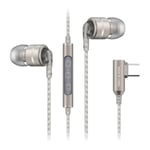 SoundMAGIC E80D In Ear Isolating USB-C Earphones with Mic - Silver