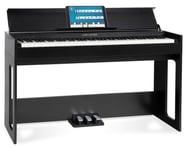 Piano Numerique Synthetiseur 88 Touches Clavier 10 Sons 3 Pédales USB Noir