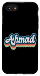 Coque pour iPhone SE (2020) / 7 / 8 Ahmad Prénom Garçon Style Vintage Années 70 80 Personnalisé