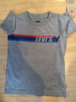 Boys Age 4 Years Tshirt Short Sleeved Grey Levis New Tags