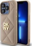 Dkny Dkhcp15lpqdsle Apple Iphone 15 Pro 6.1&Quot  Dėklas Telefonui Gelsvos Spalvos Quilted Stack Logo