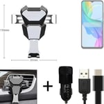 Car holder air vent mount for Vivo Y03 cell phone mount