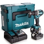 Makita DHP484RTJ 18V Brushless Combi Hammer Drill 2 x 5.0Ah Battery & Charger