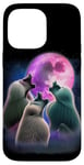 iPhone 14 Pro Max 3 Baboons Howling At The Moon Funny Baboon Monkey Lover Case