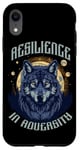 Coque pour iPhone XR Resilience In Adversity Citation Spirit Animal Wolf Pack