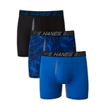 Hanes Men's X-Temp Total Support Pouch Boxer Brief, Anti-Chafing, Moisture-Wicking Underwear, Multi-Pack, Regular Leg-Marled, 3XL (Pack of 3)