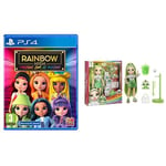 Rainbow High: Panique sur le Podium - PS4 + RAINBOW HIGH Poupée Mannequin avec Slime et Animal de Compagnie - Jade (Vert)