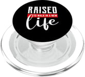 Raised to Walk in a New Life Shirt Baptism Shirt Baptism PopSockets PopGrip for MagSafe