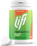 Lift | Fast-Acting Glucose Chewable Energy Tablets | Orange | 6 Pack of Tubs