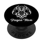 Dragon Mom Tee Fantasy Mother Mythical Mama Mummy Dragons PopSockets Adhesive PopGrip