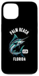 Coque pour iPhone 13 Motif Palm Beach Floride USA Fishing