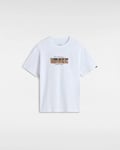 VANS Kids Digi Flames Short Sleeve Cotton T-Shirt White