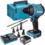 Makita AS001GZ05 40V XGT Brushless Dust Blower 1 x 2.5Ah Battery Charger & Case