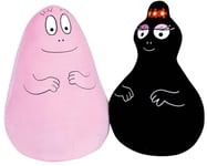 BARBABAPAPA Lot de 2 Peluches Souple et Douce +/- 40 cm : Barbamama et Barbapapa