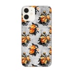 Coque Iphone 12 PRO MAX fleur orange