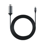 Satechi USB-C (60 Hz) till HDMI (4K) Kabel - Space Grå