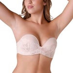 Wonderbra Women Refined Glamour Ultimate Strapless Bra, Creamy Pearl , 34D