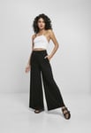 Urban Classics Ladies Modal Terry Wide Leg Sweatpants (svart,XXL)