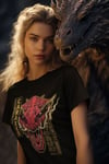 Hybris CARAXES Dragon Girly Tee (S,Black)