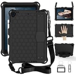 GrimClub Étui pour iPad 9/8/7 10,2" Eva Shock Proof Light Weight Professional Kids Case avec Support de Stylo et dragonne Noir