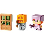 Minecraft Series 4 Mini Action Figures Alex Skeleton Zombie at Door New Kids