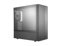 Cooler Master MasterBox NR600 - Tour - ATX - panneau latéral fenêtré (verre trempé) - pas d'alimentation (ATX) - noir - USB/Audio