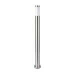 Pollare lampa E27 - rostfritt stålhus (110 cm), satin nickel, IP44