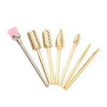 Nail Bits Professional 7pcs Cleaning Brush Bit Drill Bit Set For Manicure