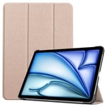 Till iPad Air 11 (2024) Slim fit tri-fold fodral - Guld Guld