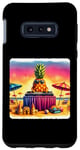 Coque pour Galaxy S10e Ananas Djs At Seaside Celebration. Dj Turntables colorées