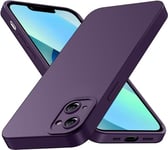 Tenphone Coque pour iPhone 13, Coque iPhone 13 (6,1), Housse Etui de Protection en Silicone Souple, Cover Antichoc avec Protege de Camera, Compatible avec (Violet, IP 13 (6,1))