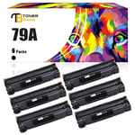 6PK Toner Compatible For HP 79A CF279A LaserJetPro M12 M12w M12a MFP M26nw M26a