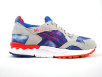 Junior Asics Gel Lyte V H503n 1052 Tie Dye Dark Blue Lace Up Casual Trainers