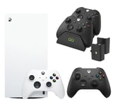 Microsoft Xbox Series X Digital Edition (1 TB), Wireless Controller & Twin Docking Station (Black) Bundle, Black