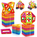 KALOISYHE Jouet De Blocs de Construction 48PCS Magnétiques à Partir de 3 4 5 Ans Filles et Garçons, Jouets pour Enfants de 3 4 5 6 7 8 9 Ans, Garçons et Filles, Cadeaux d'anniversaire de Noël