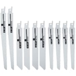 Tlily - 10 PièCes SéRies Scie à Main Multi Lame de Scie Lames de Scie Alternative Scie pour Couper le Bois MéTal pvc Tube Outils éLectriques