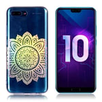 Huawei Honor 10 Laaseri IMD Kuviollinen Pehmeä Muovinen Takasuoja Kuori - Mandala Kukka Monivärinen