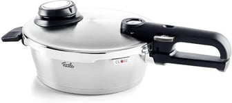 Fissler Vitavit Premium Poêle-Autocuiseur (1,8 l, Ø 18 cm) Marmite à Pression en Acier Inoxydable, 4 Niveaux de Cuisson, avec Panier – Compatible Induction