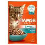 IAMS Nourriture Humide en Sauce Poulet pour Chaton 85g