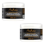 Shea Moisture African Black Soap Bamboo Charcoal Purification Mask 354ml  2 PACK