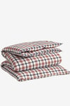 Gant Home - Påslakan Flannel - Röd