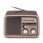 Portable Bluetooth Radio Kooltech CPR POP Vintage Brown