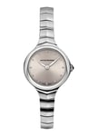 Emporio Armani Swiss Montre pour Femme, Mouvement à deux Aiguilles, Boîtier en Acier Inoxydable Argenté de 26 mm avec Bracelet en Acier Inoxydable, Ars8013